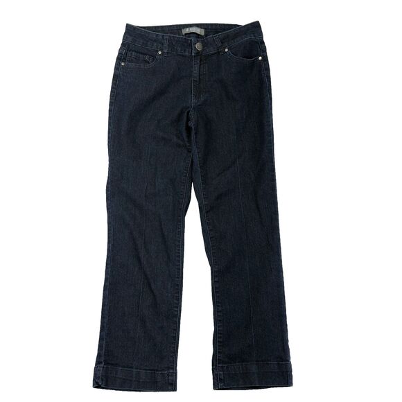 d. jeans Denim - D. Jeans Career Jeans Straight Womens 6 (28x25½) Dark Blue Stretchy Comfy